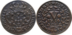 Portugal
 D. José I (1750-1777) 
V Reis AE 1754
A: IOSEPHUS . I . . DEI . GRATIA 
R: PORTUGALIAE . ALGARBIORUM . REX
AG: 05.07 6.20g. Very Fine