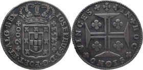 Portugal
 D. José I (1750-1777) 
12 Vinténs (240 Reis) Ag 1753
A: IOSEPHUS . I . D . G . PORT . ET . ALG . REX
R: IN + HOC + SIGNO + VINCES
AG: 27.02 ...