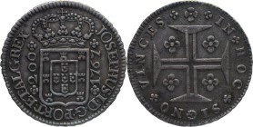 Portugal
 D. José I (1750-1777) 
12 Vinténs (240 Reis) Ag 1767
A: JOSEPHUS . I . D . G . PORT . ET . ALG . REX
R: IN + HOC + SIGNO + VINCES
AG: 30.06 ...