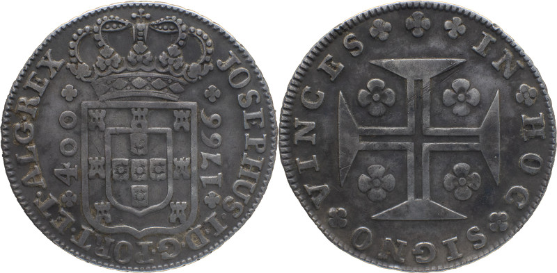 Portugal
 D. José I (1750-1777) 
Cruzado Novo (480 Reis) Ag 1766
A: JOSEPHUS . I...