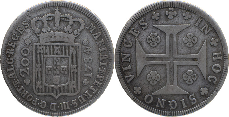 Portugal
 D. Maria e D. Pedro III (1777-1786) 
12 Vinténs (240 Reis) Ag 1784 Ver...