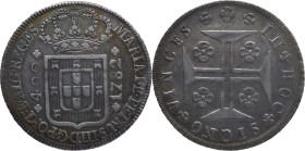 Portugal
 D. Maria e D. Pedro III (1777-1786)
Cruzado Novo (480 Reis) Ag 1782 Vertical Axis
A: MARIA . I . ET . PETRUS . III . D . G . PORT . ET . ALG...