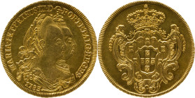 Portugal
D. Maria e D. Pedro III (1777-1786) 
6.400 Reis, Peça 1783 R, AU
A: MARIA . I . ET . PETRUS . III . D . G . PORT . ET . ALG . REGES.
R: Shiel...