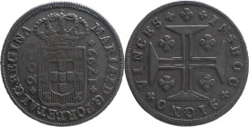 Portugal
 D. Maria I (1786-1799) 
12 Vinténs (240 Reis) Ag 1799 Horizontal Axis Restruck
A: MARIA . I . D . G . PORT . ET . ALG . REGINA
R: IN + HOC +...