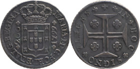 Portugal
 D. Maria I (1786-1799) 
12 Vinténs (240 Reis) Ag 1799 Horizontal Axis
A: MARIA . I . D . G . PORT . ET . ALG . REGINA
R: IN + HOC + SIGNO + ...