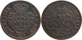 Portugal
 D. João P. R. (1799-1816) 
X Reis AE 1813
A: JOANNES . DEI . GRATIA
R: PORTUGALIAE . ET . ALGARBIORUM . P . REGENS
AG: 06.04 12,66g, Very Fi...