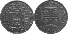 Portugal
 D. João P. R. (1799-1816) 
Cruzado Novo (480 Reis) Ag 1816
A: JOANNES . D . G . PORT . ET . ALG . P . REGENS
R: IN + HOC + SIGNO + VINCES
AG...