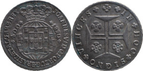 Portugal
 D. João VI (1816-1826) 
Cruzado Novo (480 Reis) Ag 1820
A: JOANNES . VI . D . G . PORTUG . BRASIL . ET . ALGARB . REX
R: IN + HOC + SIGNO + ...