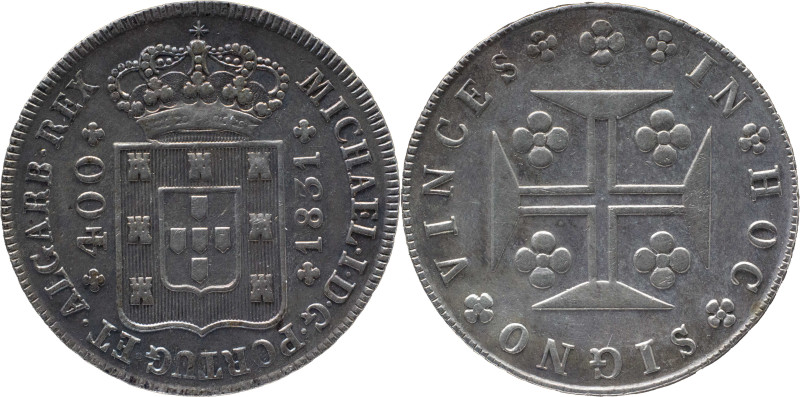 Portugal
 D. Miguel I (1828-1834) 
480 Reis Cruzado Novo, 1831
A: MICHAEL . I . ...