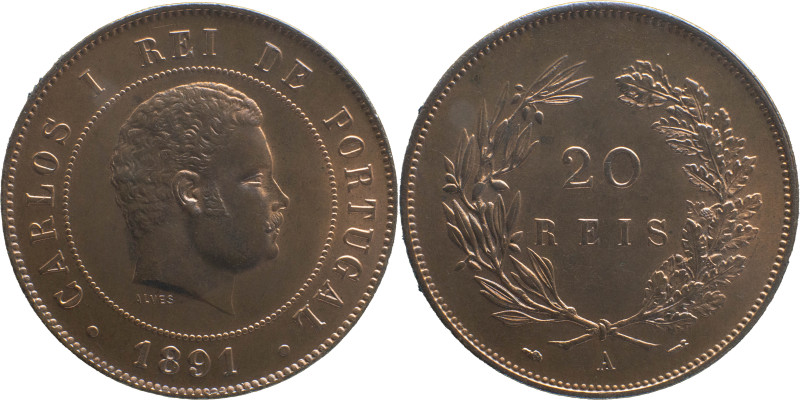 Portugal
D. Carlos I (1899-1908) 
10 Reis 1891 - A, AE 
A: CARLOS I REI DE PORTU...