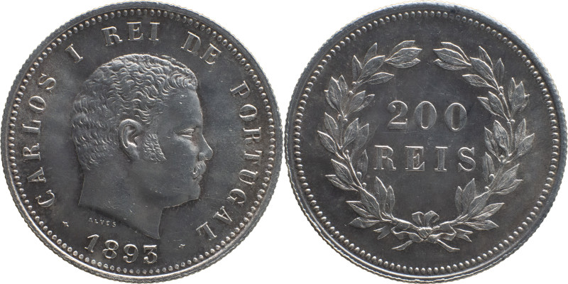 Portugal
 D. Carlos I (1899-1908) 
200 Reis 1893/2, Ag
A: CARLOS I REI DE PORTUG...