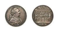 Médaille en bronze, Abandon des privilèges, 1789, Paris, AE 123.96 g. 63.2 mm par Duvivier & Gatteaux
Avers : LOUIS XVI RESTAURATEUR DE LA LIBERTÉ FRA...