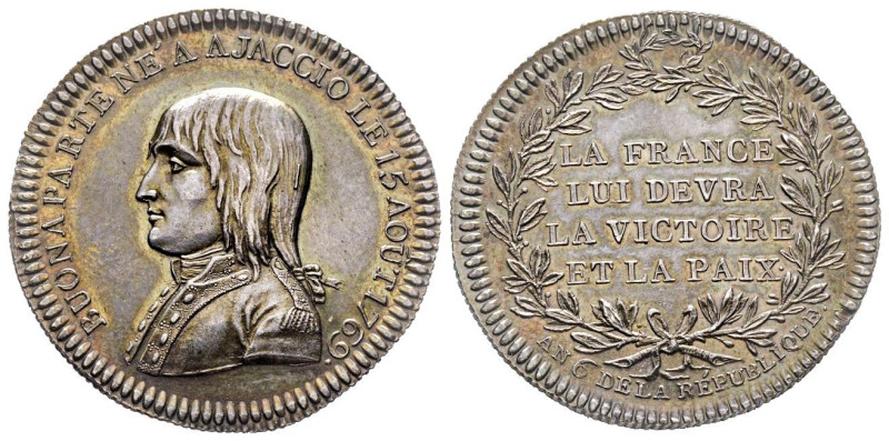 Médaille en argent, Paix de Campoformio, Paris, 1797, AG 15.32 g. 34.4mm
Ref : H...