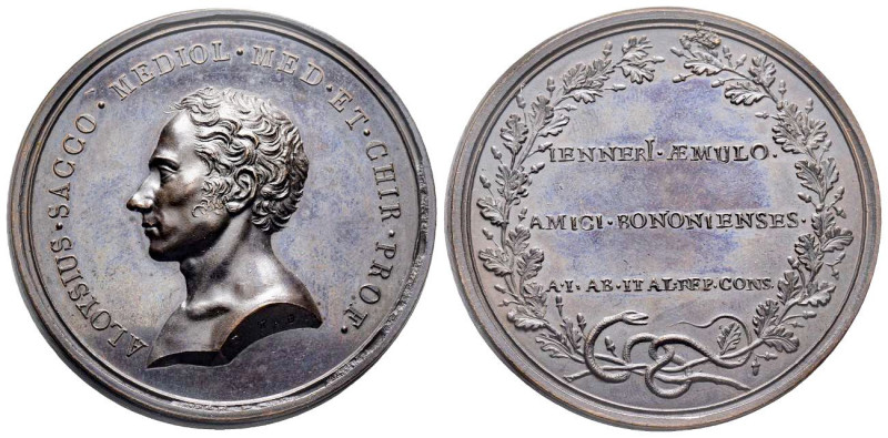 Médaille en bronze, Aloysius Sacco, Milan, 1802, AE 55.42 g. 56 mm par Todolini
...