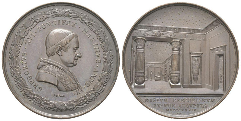 Vatican, Gregorius XVI 1831-1846, Médaille en bronze, 1839, AE 64 g. 50 mm par P...