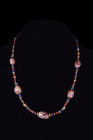 ANCIENT PYU CARNELIAN, STONE AND GOLD NECKLACE