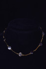 ROMAN GOLD NECKLACE WITH AMETHYST STONES