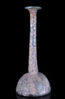 ANCIENT ROMAN GLASS CANDLESTICK UNGUENTARIUM