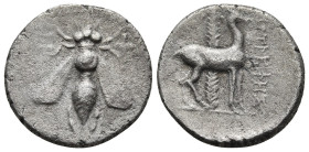 IONIA, EPHESOS, CA. 202-150 BC, MAGISTRATE ERMOTREPHES, AR DRACHM