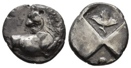 THRACE, CHERSONESUS, CA. 357-320 BC, AR HEMIDRACHM