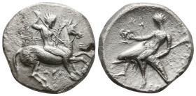 CALABRIA, TARENTUM.CIRCA 315-302 BC. AR NOMOS