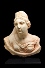 NEOCLASSICAL MARBLE FEMALE BUST