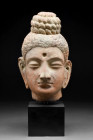 GANDHARAN STUCCO HEAD OF BUDDHA