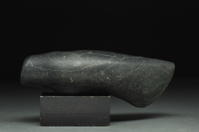 CATACOMB CULTURE CEREMONIAL STONE AXE
Ca. 2500-1900 BC. Made of dense jet-black...