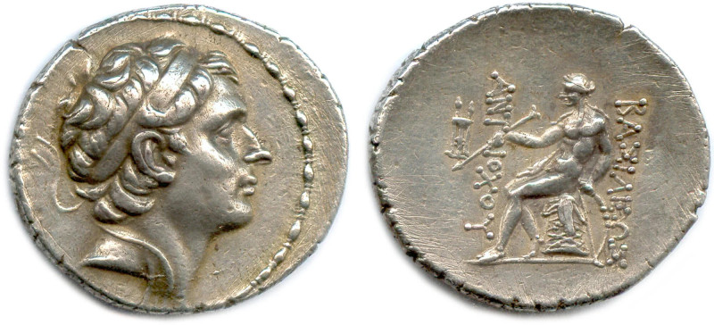 ROYAUME DE SYRIE - ANTIOCHUS III LE GRAND 222-187
Sa tête ceinte d'un bandeau. ...