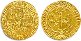 HENRI VI DE LANCASTER Roi de France et d'Angleterre Fils d’Henri V et Catherine de Valois 
31 octobre 1422 - 19 octobre 1453
HENRICVS: DEI: GRA: FRA...