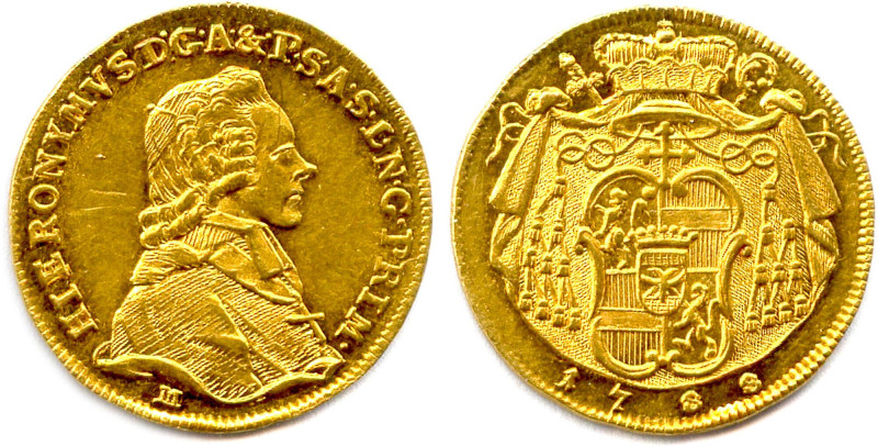 AUTRICHE - SALZBOURG - HIERONYMUS DE COLLOREDO 1772-1803
Ducat d'or 1788 Vienne...