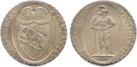 SUISSE - CANTON DE BERNE 
Thaler d'argent de 40 Batzen 1798. (29,57 g) ♦ Dav 1760 ; DT 508 
Très beau. 

Estimate: EUR 250 - 300