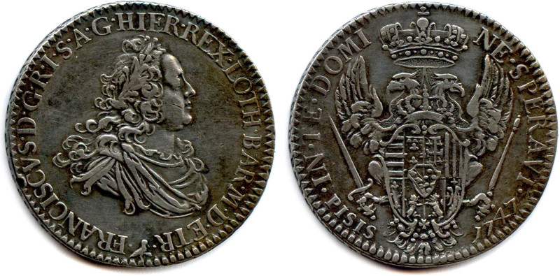 ITALIE - FLORENCE - FRANÇOIS II (III) DE LORRAINE 1737-1765
Francescone d'argen...