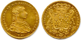 ITALIE - NAPLES Royaume des deux Siciles - FERDINAND IV 1ère période 1759-1799
4 Ducats d'or 1760 C-C. (5,87 g) ♦ Fr 847 
Superbe. 

Estimate: EUR...