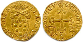 ITALIE - VATICAN - CLÉMENT VII Jules de Médicis 1523-1534
Écu d'or au soleil non daté. Bologne. (3,34 g) ♦ Fr 342 
Rare. Très bel exemplaire. 

Es...