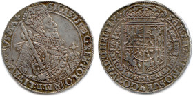 POLOGNE - SIGISMOND III VASA 1587-1632
Thaler d'argent 1629 Bromberg. (28,44 g) ♦ Dav 4316 
Monnaie rare et rare en cet état de conservation. Très b...