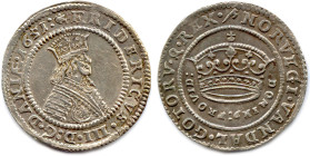 DANEMARK - FRÉDÉRIC III 1648-1670
Couronne d'argent de 4 Mark 1651. (18,32 g) ♦ Dav 3567 
Rare. Très beau. 

Estimate: EUR 400 - 450