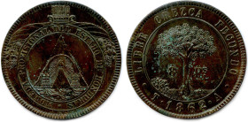 HONDURAS 
8 Pesos en cuivre 1862. (28,36 g) ♦ KM 27 
Superbe. 

Estimate: EUR 200 - 250