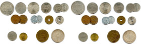 PAYS d'ASIE 
Lot de 16 monnaies en nickel, alu et divers métaux : 
JAPON, CORÉE du Nord et du Sud, MONGOLIE. 
Très beaux et Superbes. 

Estimate:...