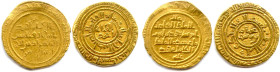 LES AYYUBIDES 
Deux monnaies d'or : 
Dinar de Malik al-Aziz, fils de Saladin (1193-1198),
Dinar de Al-Adil Sayf al-Di, son fils (1200-1218).
Très ...