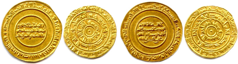 LES FATIMIDES
Deux monnaies d'or fatimide du Xe-XIe siècles :
Dinar de Al-Must...