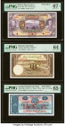 Bolivia Banco Central 50 Bolivianos 20.7.1928 Pick 123s Specimen PMG Superb Gem Unc 67 EPQ; Pakistan State Bank of Pakistan 10 Rupees ND (1951) Pick 1...