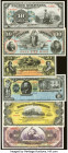 Bolivia, Chile, Paraguay & More Group Lot of 6 Examples Extremely Fine-Crisp Uncirculated. Mount remnants and a small edge tear are noted on the Chile...