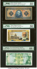 Brazil Thesouro Nacional 5 Mil Reis ND (1925) Pick 29c PMG About Uncirculated 55 EPQ; France Banque de France 5 Nouveaux Francs 7.10.1965 Pick 141a PM...