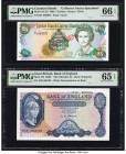 Cayman Islands Currency Board 5 Dollars 1996 Pick 17CS3 Collector Series Specimen PMG Gem Uncirculated 66 EPQ; Great Britain Bank of England 5 Pounds ...