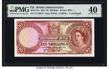 Fiji Government of Fiji 10 Shillings 1.10.1965 Pick 52e PMG Extremely Fine 40. 

HID09801242017

© 2022 Heritage Auctions | All Rights Reserved