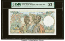 French West Africa Banque de l'Afrique Occidentale 5000 Francs 22.12.1950 Pick 43 PMG About Uncirculated 53 EPQ. 

HID09801242017

© 2022 Heritage Auc...