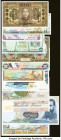 Gambia, Malta, Seychelles & More Group Lot of 12 Examples About Uncirculated (1)-Crisp Uncirculated. Natural paper wave is noted on the 500 Francs not...
