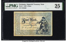 Germany Imperial Treasury Note 5 Mark 10.1.1882 Pick 4 PMG Very Fine 25. 

HID09801242017

© 2022 Heritage Auctions | All Rights Reserved