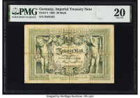 Germany Imperial Treasury Note 20 Mark 10.1.1882 Pick 5 PMG Very Fine 20. 

HID09801242017

© 2022 Heritage Auctions | All Rights Reserved